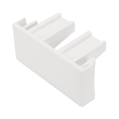 Tapa final color blanco de PVC auto extinguible,  para canaleta TMK1735, TMK1735SD (5390-02001)
