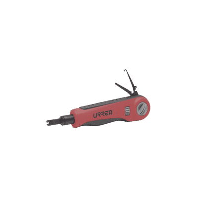 Ponchadora de Impacto con Cuchillas Tipo 66, 88 y 110, incluye gancho y extractor de cable.