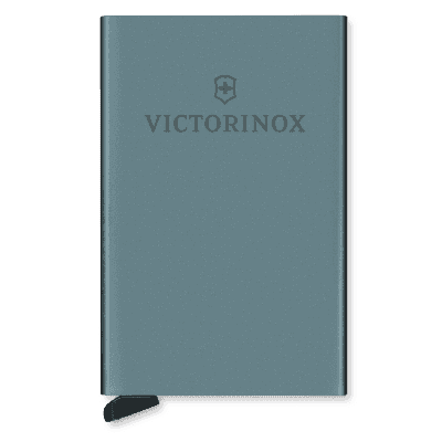 Tarjetero / Almacenamiento Seguro 4-6 Tarjetas / Aluminio Duradero / Protección RFID / Sistema Deslizamiento Patentado / Color Gris.