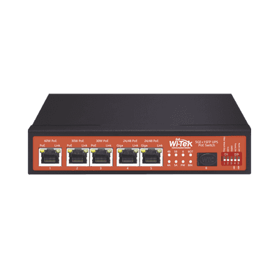 Controlador Solar de 5A con Switch PoE /  1 Puertos Gigabit PoE 802.3 bt / 2puertos PoE 802.3 af/at con 2 Puertos PoE Pasivo 24 Vcc / 1 Puerto SFP / No administrable