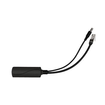 Splitter PoE / IEEE 802.3af/at / 30W / Puerto Gigabit / Salida DC 12V 2A / Indicadores LED / 95x26x20 mm (3.74x1.02x0.79 in)