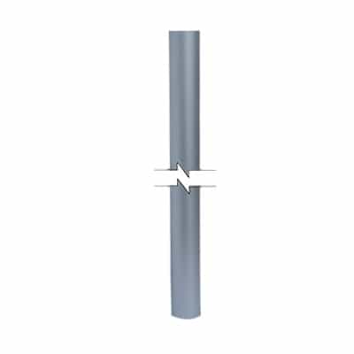Mástil de Aluminio de 2" cal. 18 de 6 Metros de Longitud.