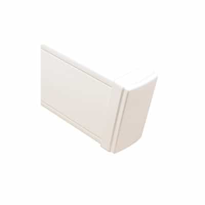 Tapa final en color blanco de PVC auto extinguible,  para canaleta TEK100 (5591-02001)