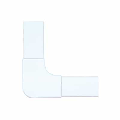 Sección en "L" color blanco de PVC auto extinguible,  para canaleta PT48 (6130-01002)