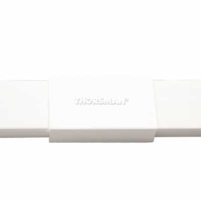Pieza de unión color blanco de PVC auto extinguible,  para canaleta TMK1720 (5280-02001)