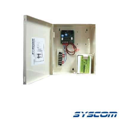 Fuente de Respaldo y Temporizador con Gabinete Para Exterior.